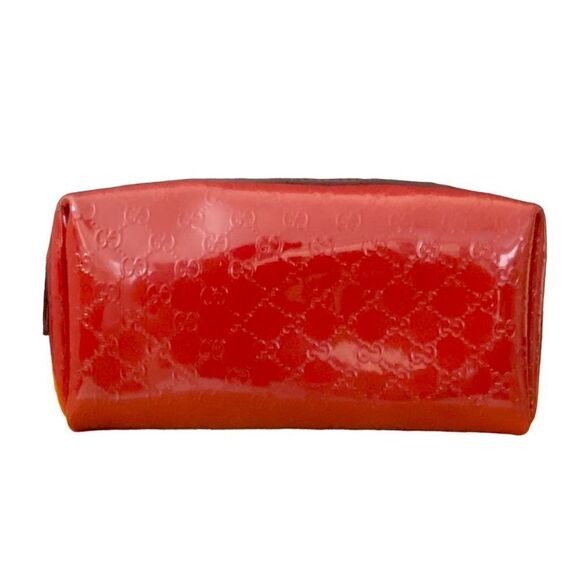 GUCCI GG Patent Leather Pouch 👝 Red - Picture 6 of 13